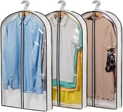 Mskitchen Hanging Clothes Bag With 4" Gusseted Garment Bag (Set Of 6) For Storage Suit Bag For Closet Clear Garment Bags Dress Covers Garment Bags For Suits, Sweaters, Shirts - 24"x 40"x 4"/ 6 Pack 16 Mskitchen Hanging Clothes Bag With 4" Gusseted Garment Bag (Set Of 6) For Storage Suit Bag For Closet Clear Garment Bags Dress Covers Garment Bags For Suits, Sweaters, Shirts - 24"x 40"x 4"/ 6 Pack -Songmics Furniture Shop 51Jx31xT9kL. AC