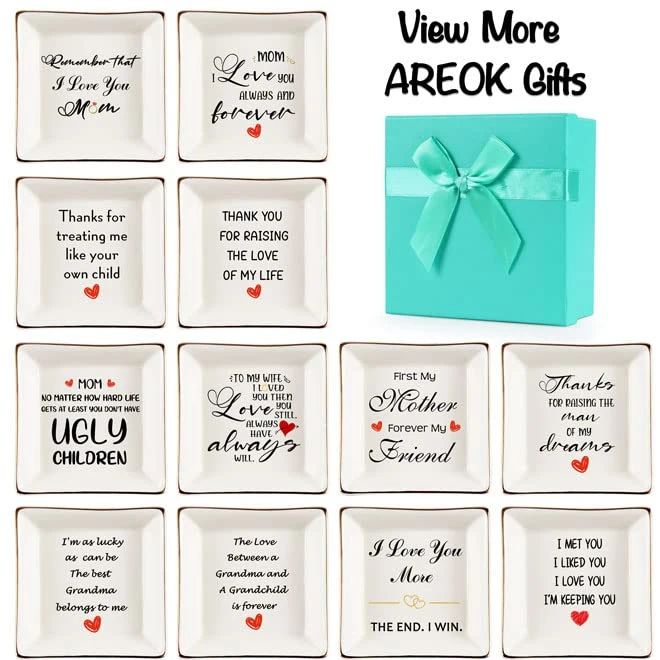 AREOK Gifts For Grandma Gifts From Grandchildren Granddaughter Grandkids - Happy Best Grandma Grandmother Birthday Gifts Ideas From Grandson Unique, Jewelry Ring Trinket Dish Tray 5 AREOK Gifts For Grandma Gifts From Grandchildren Granddaughter Grandkids - Happy Best Grandma Grandmother Birthday Gifts Ideas From Grandson Unique, Jewelry Ring Trinket Dish Tray - Image 5
