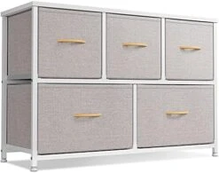 Cubiker Dresser Storage Organizer, 5 Drawer Dresser Tower Unit For Bedroom Hallway Entryway Closets, Small Dresser Clothes Storage With Wide Sturdy Steel Frame Wood Top, Black Grey 21 Cubiker Dresser Storage Organizer, 5 Drawer Dresser Tower Unit For Bedroom Hallway Entryway Closets, Small Dresser Clothes Storage With Wide Sturdy Steel Frame Wood Top, Black Grey -Songmics Furniture Shop 51KHAStZRgS. AC