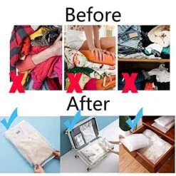 48Pcs Frosted Resealable Bag 30*40cm Ziplock Bags For Clothes Packing Bags For Travel Plastic Zip-lock Seal Clothes Bags Travel Space Saver Storage Luggage Organise For Home School Hospital Trip -Songmics Furniture Shop 51KOqdT94eL 1