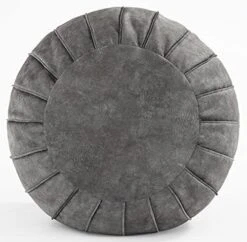 C COMFORTLAND Unstuffed Faux Suede Ottoman Pouf, Round Foot Rest Poof Ottomans, Floor Foot Stool Poufs, Bean Bag Chair Cover With Storage For Living Room, Bedroom, Or Wedding Gifts Grey 21 C COMFORTLAND Unstuffed Faux Suede Ottoman Pouf, Round Foot Rest Poof Ottomans, Floor Foot Stool Poufs, Bean Bag Chair Cover With Storage For Living Room, Bedroom, Or Wedding Gifts Grey -Songmics Furniture Shop 51KerADDLSL. AC