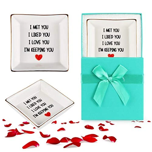 AREOK Wife Mothers Day Gifts For Wife Gifts From Husband, Happy Anniversary - Romantic Gifts For Wife Her, Best Wife Birthday Gifts, Ring Dish Holder, Jewelry Tray, Trinket Dish, I Love You 4 AREOK Wife Mothers Day Gifts For Wife Gifts From Husband, Happy Anniversary - Romantic Gifts For Wife Her, Best Wife Birthday Gifts, Ring Dish Holder, Jewelry Tray, Trinket Dish, I Love You - Image 4