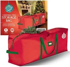 HOLIDAY SPIRIT Christmas Tree Storage Bag, Heavy-Duty 600D Oxford Material With Durable Reinforced Handles & Zipper, Waterproof Dust Protection (Red, Fits A 9FT Tree) -Songmics Furniture Shop 51L3ePXWPTL. AC
