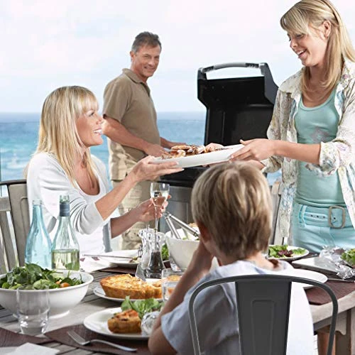 Metal Dining Chairs Indoor-Outdoor Stackable Chic Restaurant Side Bistro Chair Set Of 4, 18 Inch Seat Height, 330LBS Weight Capacity Cafe Tolix Kitchen Farmhouse Pub Trattoria Industrial Bar Chairs 2 Metal Dining Chairs Indoor-Outdoor Stackable Chic Restaurant Side Bistro Chair Set Of 4, 18 Inch Seat Height, 330LBS Weight Capacity Cafe Tolix Kitchen Farmhouse Pub Trattoria Industrial Bar Chairs - Image 2