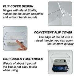 SECOPIN Dryer Sheet Holder, Acrylic Dryer Sheet Dispenser, Laundry Dryer Sheets Storage Container, Laundry Room Clear Organization Box 9 SECOPIN Dryer Sheet Holder, Acrylic Dryer Sheet Dispenser, Laundry Dryer Sheets Storage Container, Laundry Room Clear Organization Box -Songmics Furniture Shop 51LSSyae37L