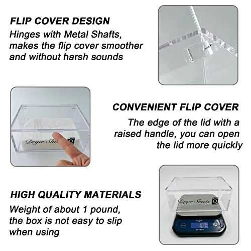 SECOPIN Dryer Sheet Holder, Acrylic Dryer Sheet Dispenser, Laundry Dryer Sheets Storage Container, Laundry Room Clear Organization Box 5 SECOPIN Dryer Sheet Holder, Acrylic Dryer Sheet Dispenser, Laundry Dryer Sheets Storage Container, Laundry Room Clear Organization Box - Image 5