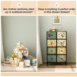 AOPSEN 6 TV Stand With Drawers And Tall 8 Drawer Dresser Set -Songmics Furniture Shop 51LhRssUChL