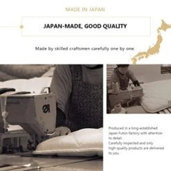 EMOOR Space-Saving Japanese Futon Set (Futon Mattress, Comforter & Pillow) Compact-Twin, Made In Japan, Foldable Floor Sleeping Mattress Shikibuton Tatami Mat Camp Guest-Use -Songmics Furniture Shop 51Llk4JHd6L