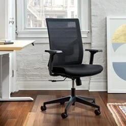 KIAYACI Glass Chair Mat For Carpet Or Hard Floor Tempered Glass Glass Table Top Table Mat Round 36", 1/4 Inch Thick, Transparent -Songmics Furniture Shop 51M5qSNaV5L. AC