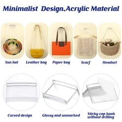 36 Pieces Adhesive Hat Hooks For Wall Clear Minimalist Hat Rack No Drilling Hat Holder Hat Display Strong Hat Hanger For Baseball Caps Wall Mount Hat Organizer For Closet Door Wall Hat Storage -Songmics Furniture Shop 51MOxEhMLzL