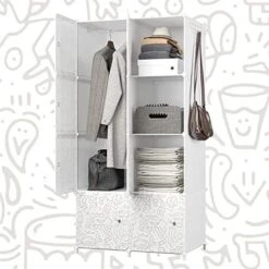 JOISCOPE Portable Closet For Hanging Clothes, Combination Armoire, Modular Cabinet For Space Saving, Ideal Storage Organizer Cube For Books, Toys, 8 Cubes 27 JOISCOPE Portable Closet For Hanging Clothes, Combination Armoire, Modular Cabinet For Space Saving, Ideal Storage Organizer Cube For Books, Toys, 8 Cubes -Songmics Furniture Shop 51MPD9wOCoL. AC