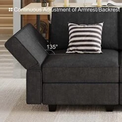 Belffin Large Modular Sectional Sofa U Shaped Couch Set With Storage Convertible Large Couch U Shape Set Reversible Chaise Dark Grey 17 Belffin Large Modular Sectional Sofa U Shaped Couch Set With Storage Convertible Large Couch U Shape Set Reversible Chaise Dark Grey -Songmics Furniture Shop 51MQOMobaDL