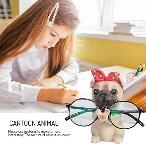 TEEGUI New Creative Dog Home Resin Decoration Animal Glasses Frame Color Painting Resin Crafts Decoration Decorative Items For Shelves (A, One Size) 2 TEEGUI New Creative Dog Home Resin Decoration Animal Glasses Frame Color Painting Resin Crafts Decoration Decorative Items For Shelves (A, One Size) - Image 2