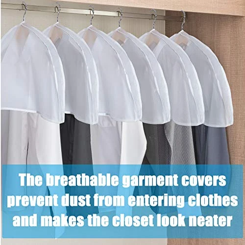 Shoulder Covers Garment Covers Clothes Covers For Closet Storage Suit, Coats, Jackets, Dress Closet Storage (16 Pieces) 4 Shoulder Covers Garment Covers Clothes Covers For Closet Storage Suit, Coats, Jackets, Dress Closet Storage (16 Pieces) - Image 4