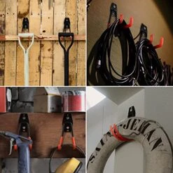 ValueMax Garage Hooks, Heavy Duty Tool Organizer Wall Mount, Steel Tool Holders Rack Organization For Storage, Utility Hooks And Hangers For Garden, Tools, Ski, Bike, Ladders(10 Pack) -Songmics Furniture Shop 51Mvsu0kR5L