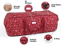 Covermates Keepsakes Garland Duffle Bag – Durable Polyester, Reinforced Handles, Fits Up To 25 Foot Garland Depending On Thickness - Holiday Storage-Red Snowflake 9 Covermates Keepsakes Garland Duffle Bag – Durable Polyester, Reinforced Handles, Fits Up To 25 Foot Garland Depending On Thickness - Holiday Storage-Red Snowflake -Songmics Furniture Shop 51N6K6GNAjS