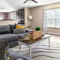 HOMESTEAD Seagrass Baskets With Built-in Handles For Storage, Medium Rectangular Wicker Basket - Set Of 2 -Songmics Furniture Shop 51NGK1UGC0L