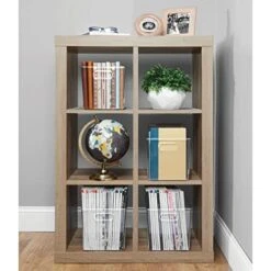 MDesign Deep Plastic Home Storage Organizer Bin With Built-in Handles For Cube Furniture Shelving In Office, Closet, Cabinet, Bedroom, Bathroom, Nursery, Dorm - Ligne Collection - 2 Pack - Clear -Songmics Furniture Shop 51NZNvpXsyL