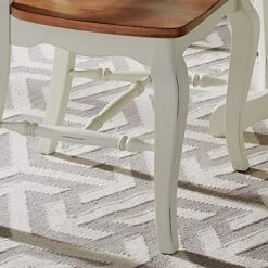 Home Styles French Countryside Oak/White Pair Of Chairs With Distressed Oak And Rubbed White Finish 16.5D X 17.75W X 18H In -Songmics Furniture Shop 51Nn4Fu7cPL