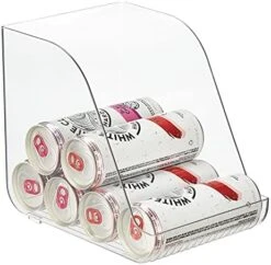 MDesign Small Plastic Water Bottle Stackable Storage Organization Bin With Open Front For Kitchen Refrigerator, Freezer, Pantry, Holds 12 Bottled Drinks/Beverages, Ligne Collection, Clear 16 MDesign Small Plastic Water Bottle Stackable Storage Organization Bin With Open Front For Kitchen Refrigerator, Freezer, Pantry, Holds 12 Bottled Drinks/Beverages, Ligne Collection, Clear -Songmics Furniture Shop 51NuMToLgL. AC