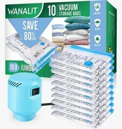 Vacuum Storage Bags With Electric Air Pump, 15 Pack (3 Jumbo, 3 Large, 3 Medium, 3 Small, 3 Roll Up Bags) Space Saver Bag, Vacuum Sealer Bags For Clothes, Blanket, Duvets, Pillows, Comforters, Travel 19 Vacuum Storage Bags With Electric Air Pump, 15 Pack (3 Jumbo, 3 Large, 3 Medium, 3 Small, 3 Roll Up Bags) Space Saver Bag, Vacuum Sealer Bags For Clothes, Blanket, Duvets, Pillows, Comforters, Travel -Songmics Furniture Shop 51O2nbFMFUL. AC