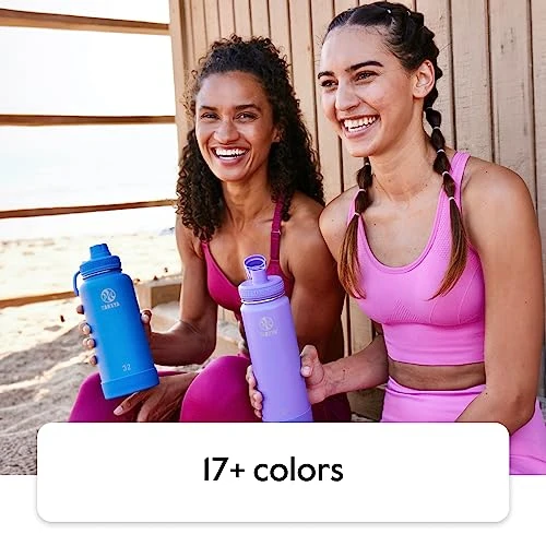 Takeya Actives Insulated Stainless Steel Water Bottle With Spout Lid, 32 Ounce, Midnight Blue 2 Takeya Actives Insulated Stainless Steel Water Bottle With Spout Lid, 32 Ounce, Midnight Blue - Image 2