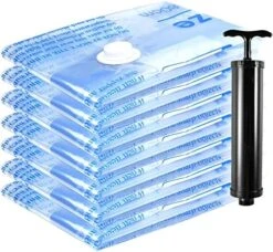 Vacuum Storage Bags 7 Jumbo, Space Saver Sealer Bags With Travel Hand Pump, Airtight Compression Bags For Clothes, Pillows, Comforters, Blankets, Bedding 20 Vacuum Storage Bags 7 Jumbo, Space Saver Sealer Bags With Travel Hand Pump, Airtight Compression Bags For Clothes, Pillows, Comforters, Blankets, Bedding -Songmics Furniture Shop 51ORHaiQDlL. AC 2