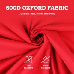 Zober Rolling Upright Christmas Tree Storage Bag - 7.5 Ft Tall Christmas Tree Storage Box For Assembled Trees Up To 7.5 Feet - 600D Fabric - Carry Handles For Easy Transport - Red -Songmics Furniture Shop 51OoERmNipL