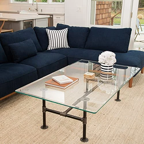 Spancraft 24" X 52" Rectangle Tempered Glass Table Top 3/8" Thick Flat Polish Edge And Touch Corners 1 Spancraft 24" X 52" Rectangle Tempered Glass Table Top 3/8" Thick Flat Polish Edge And Touch Corners