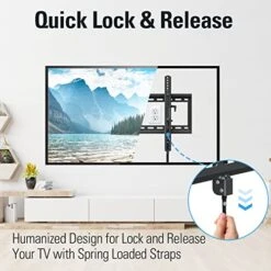 Mounting Dream UL Listed Advanced Tilt TV Wall Mount For Most 42-90” TVs, Premium Wall Mount TV Bracket With Full Tilt Extension Up To 7”, Fits 16", 18", 24" Stud, Max VESA 600x400mm And 120LBS MD2104 -Songmics Furniture Shop 51OxtgVyWnL