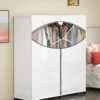 Whitmor Extra-Wide Clothes Closet, 60” With, White Cover