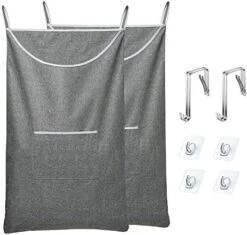 SAVERHO XL Hanging Laundry Hamper Bag, Black Door Hanging Hamper With Large Openging Hanging Laundry Hamper Storage Bag Large Size 36X22 Inch (Black) -Songmics Furniture Shop 51Q0oFAmzL. AC