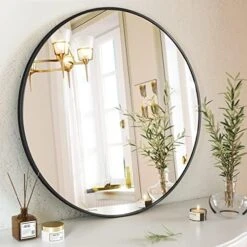 GLSLAND Circle Mirror, Gold Round Wall Mirror 24 Inch, Round Vanity Mirror For Bathrooms, Entryways, Living Rooms And Wall Decor 28 GLSLAND Circle Mirror, Gold Round Wall Mirror 24 Inch, Round Vanity Mirror For Bathrooms, Entryways, Living Rooms And Wall Decor -Songmics Furniture Shop 51Q4pGco9eL. AC 2