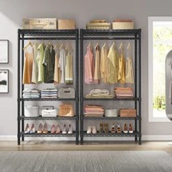 VIPEK V1S Wire Garment Rack 4 Tiers Heavy Duty Clothes Rack For Hanging Clothes Large Clothing Rack Freestanding Closet With Hanging Rod, 35.4'' L X 15.7'' W X 70.9'' H, Max Load 500LBS, Black 13 VIPEK V1S Wire Garment Rack 4 Tiers Heavy Duty Clothes Rack For Hanging Clothes Large Clothing Rack Freestanding Closet With Hanging Rod, 35.4'' L X 15.7'' W X 70.9'' H, Max Load 500LBS, Black -Songmics Furniture Shop 51QBY5d1ILL