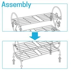 CLSYO 3-Tier Shoe Rack, Metal Shoe Stand Organizer, Shoe Shelf For Storage Closets, Entryway, Hallway And Cloakroom, Black 13 CLSYO 3-Tier Shoe Rack, Metal Shoe Stand Organizer, Shoe Shelf For Storage Closets, Entryway, Hallway And Cloakroom, Black -Songmics Furniture Shop 51QEb5qQmJL