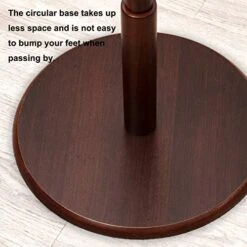 ACRO Sturdy Wooden Coat Rack Stand, Entryway Hall Tree Coat Tree With Solid Round Base For Hat, Clothes, Purse, Scarves, Handbags, Umbrella - 8 Hooks, Brown -Songmics Furniture Shop 51QUYAvj4TL