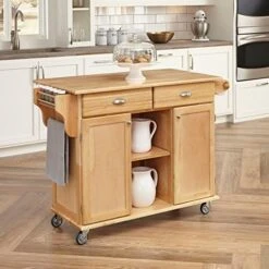 Homestyles General Line Mobile Kitchen Cart, FURNITURE, Natural -Songmics Furniture Shop 51QhKQ5MJzL. AC