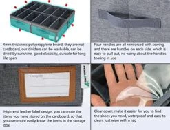 PENGLONG Adjustable Shoe Organizer For Closet, Wardrobe Clothes Organizer, Space Saving Shoe Bin, Closet Storage Solution Box With Clear Window (12Pairs Dark Grey) -Songmics Furniture Shop 51QjpTMxGAL