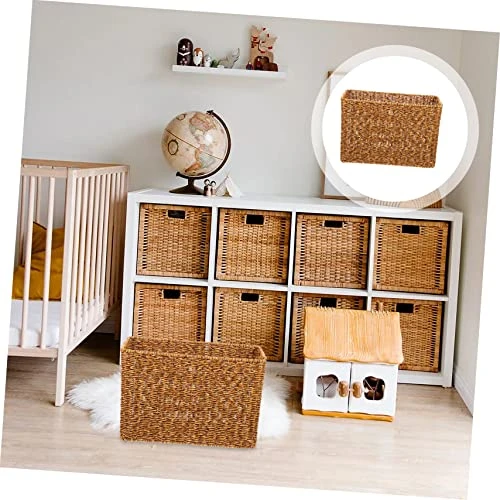 STOBOK 2 Pcs Storage Basket Utensil Tray Kids Basket Woven Tray Woven Storage Bin Woven Nesting Bin Woven Magazine Holder Book Storage Basket Sundries Organizing Basket Display Basket 2 STOBOK 2 Pcs Storage Basket Utensil Tray Kids Basket Woven Tray Woven Storage Bin Woven Nesting Bin Woven Magazine Holder Book Storage Basket Sundries Organizing Basket Display Basket - Image 2