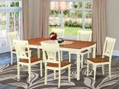 East West Furniture DOPL7-BCH-W Dining Set, 7 Pieces 22 East West Furniture DOPL7-BCH-W Dining Set, 7 Pieces -Songmics Furniture Shop 51QzmVAMoKL. AC