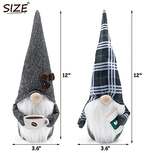 Coffee Gnomes Coffee Bar Decor Gnomes Swedish Tomte Coffee Station Collectible Figurines Plush Coffee Table Decor For Living Room Kitchen 2 Coffee Gnomes Coffee Bar Decor Gnomes Swedish Tomte Coffee Station Collectible Figurines Plush Coffee Table Decor For Living Room Kitchen - Image 2