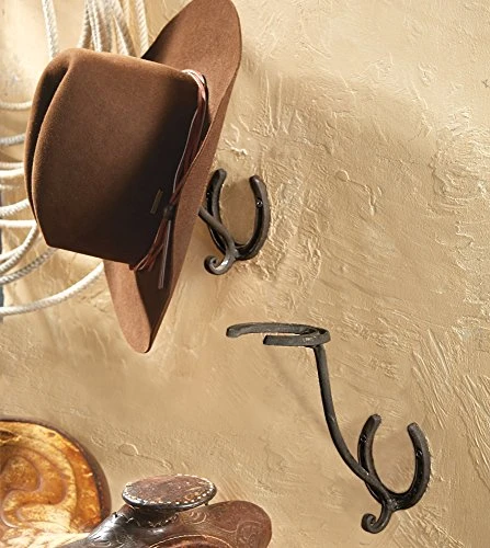 Black Forest Décor Horseshoe Cowboy Hat Rack 1 Black Forest Décor Horseshoe Cowboy Hat Rack