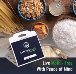 Catcher Labs Pantry Moth Traps | Moth Traps With Pheromones | Non-Toxic Moth Catcher | Moth Traps For House (6-Pack) -Songmics Furniture Shop 51RZCESEefL