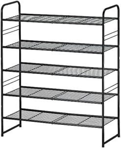 SUFAUY 3-Tier Shoe Rack, Stackable Shoe Shelf Storage Organizer For Entryway Closet, Extra Large Capacity, Wire Grid, Bronze 26 SUFAUY 3-Tier Shoe Rack, Stackable Shoe Shelf Storage Organizer For Entryway Closet, Extra Large Capacity, Wire Grid, Bronze -Songmics Furniture Shop 51RhDyj3pL. AC