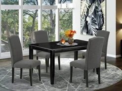 East West Furniture DUEN5-BLK-69 Dining Set, 5 Pieces -Songmics Furniture Shop 51RwbtoEKCL. AC 1