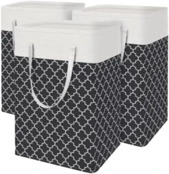 ToteTastic 3-Pack Laundry Basket, Freestanding&Waterproof Laundry Hamper, Collapsible Tall Clothes Hamper With Easy Carry Handles For Clothes, Towels&Toys In The Family And Dorm,Gradient Grey,75L 15 ToteTastic 3-Pack Laundry Basket, Freestanding&Waterproof Laundry Hamper, Collapsible Tall Clothes Hamper With Easy Carry Handles For Clothes, Towels&Toys In The Family And Dorm,Gradient Grey,75L -Songmics Furniture Shop 51S9XQHmIzL. AC