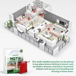10 Pack Moth Repellent For Closets Safe For Use Around House, Natural Ingredients Moth Repellent Pouches For Moth Away In Clothes Storage And Drawers Provide Long-Lasting Protection 11 10 Pack Moth Repellent For Closets Safe For Use Around House, Natural Ingredients Moth Repellent Pouches For Moth Away In Clothes Storage And Drawers Provide Long-Lasting Protection -Songmics Furniture Shop 51SCZNGNkML