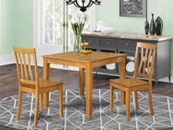 East West Furniture OXAN3-OAK-W, 3-piece -Songmics Furniture Shop 51SO0cYA kL. AC