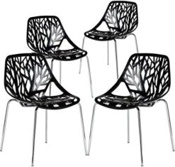 EdgeMod Birds Nest Dining Side Chair In Black (Set Of 4) -Songmics Furniture Shop 51SXSU5fQL. AC
