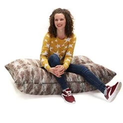 Jaxx Saxx 3.5 Floor Pillow, Premium Luxe Fur - Mountain Fox